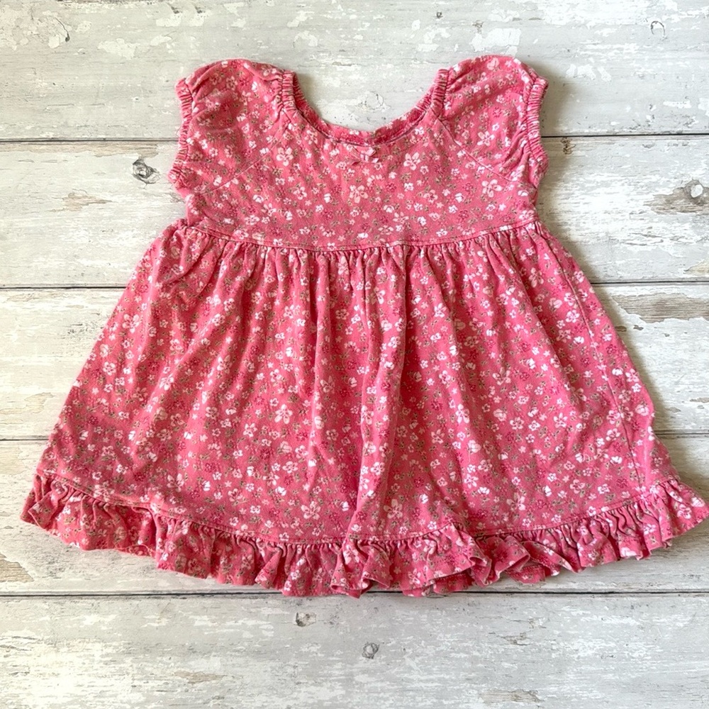Baby Girl 6-9m Pink Floral Dress Summer Sundress Cherokee Brand 6m 9m